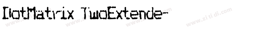 DotMatrix TwoExtende字体转换